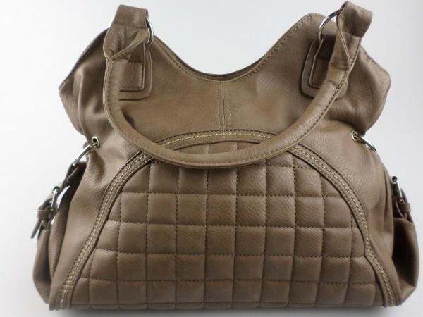 Sehr schöne Damen Handtasche in Dunkelbeige